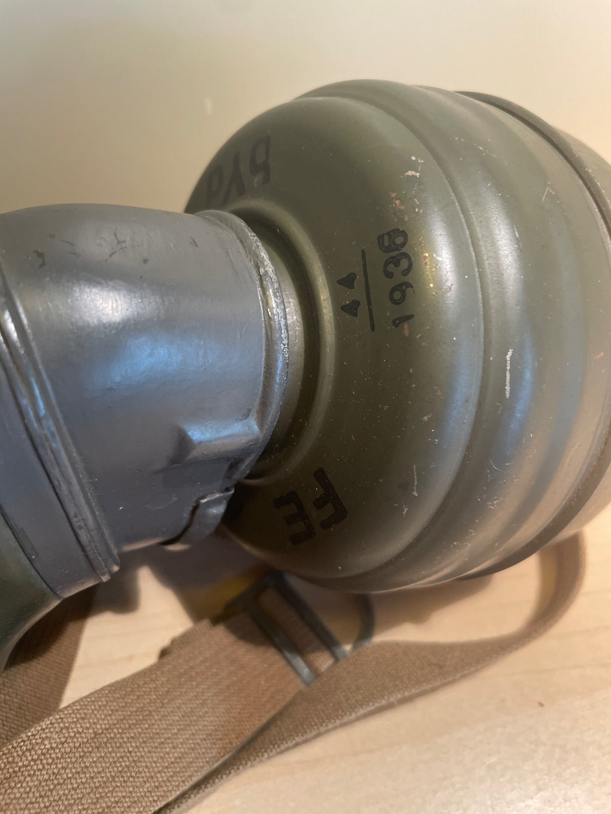 Tysk gasmaske fra 2. Verdenskrig